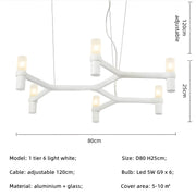 Eversley Cove Aluminum Chandelier — gallery image 26
