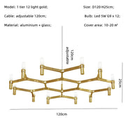 Eversley Cove Aluminum Chandelier — gallery image 30