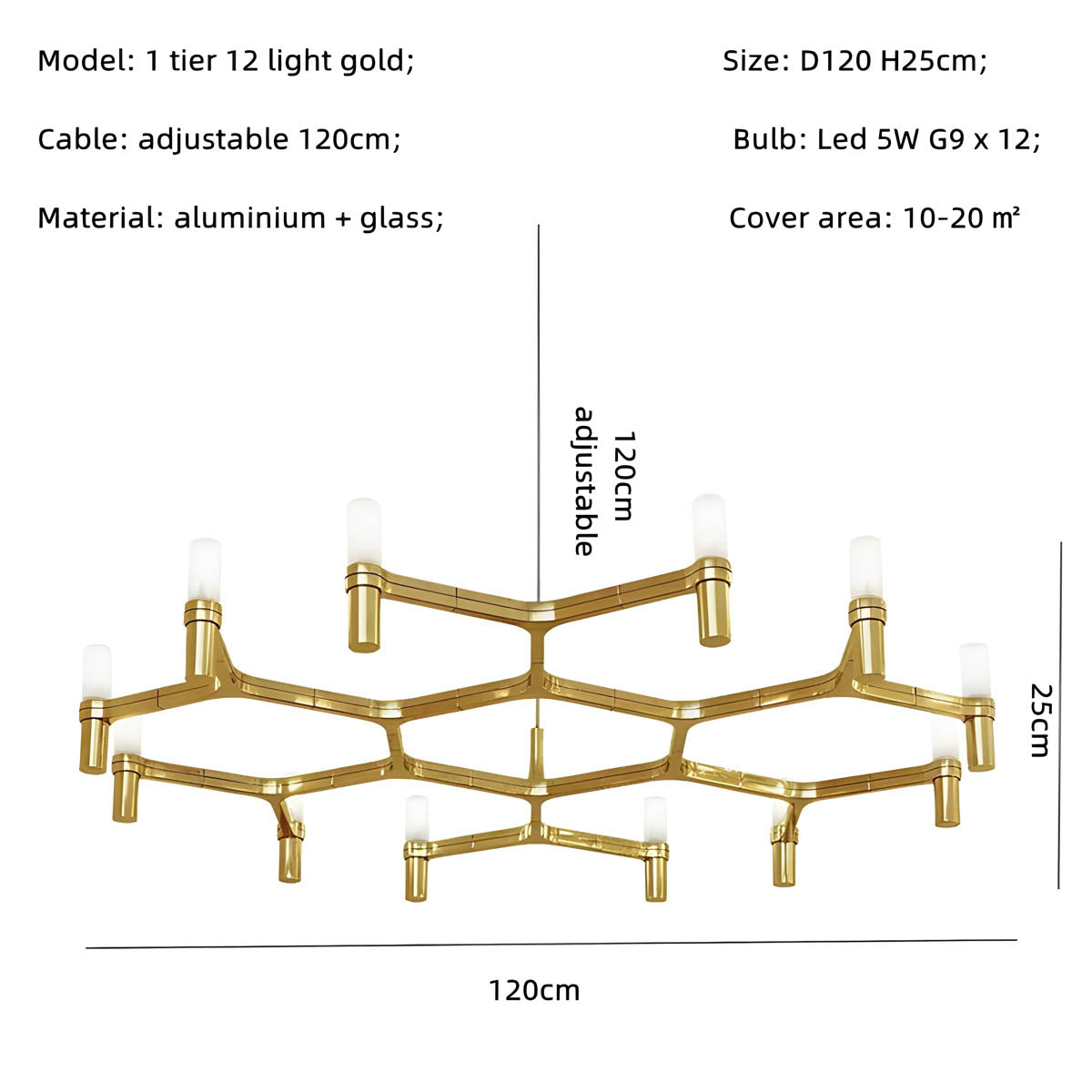 Eversley Cove Aluminum Chandelier — gallery image 30