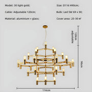 Eversley Cove Aluminum Chandelier — gallery image 34