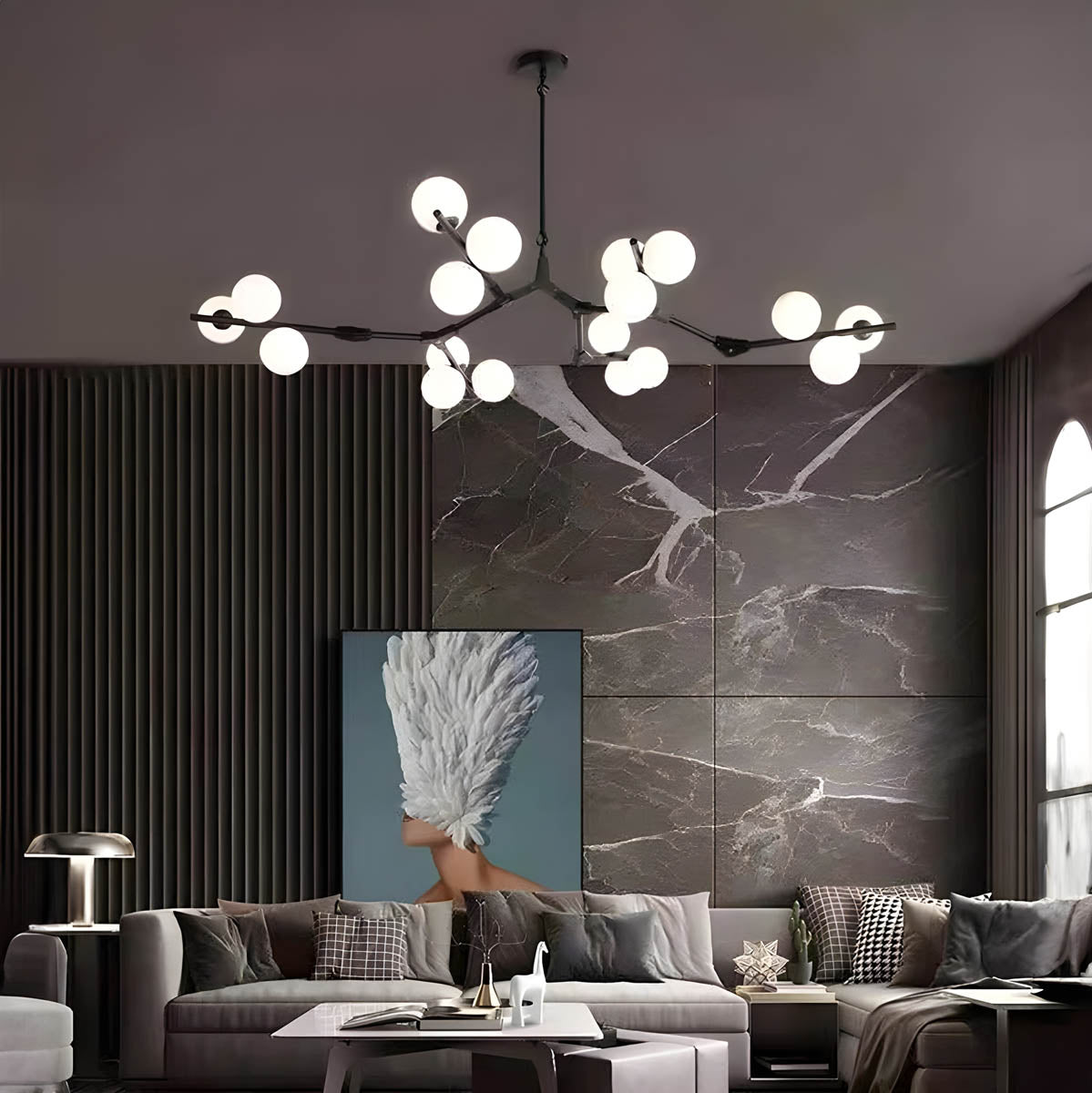 Foxglove Cove Iron Chandelier — gallery image 3