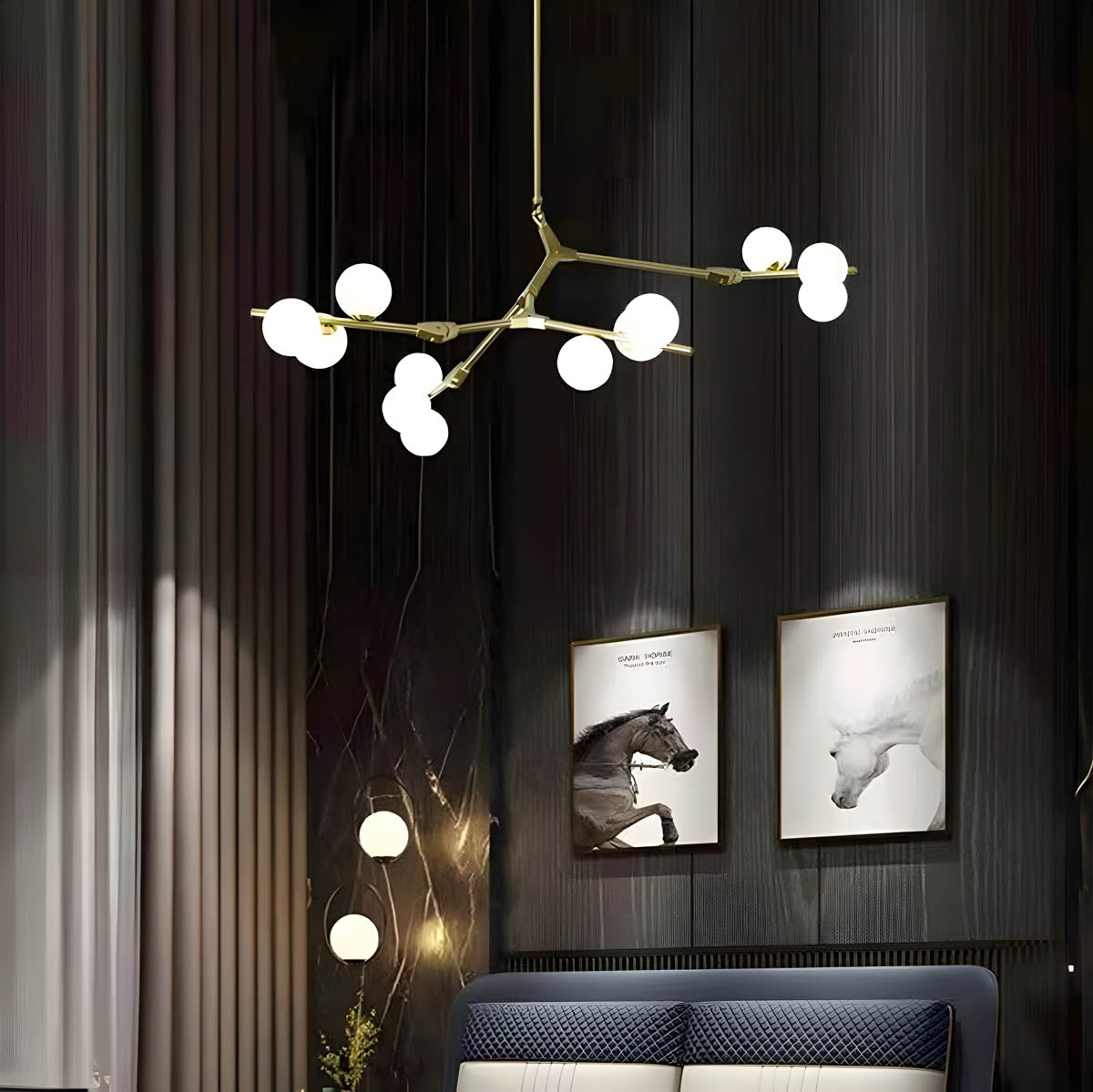 Foxglove Cove Iron Chandelier — gallery image 4