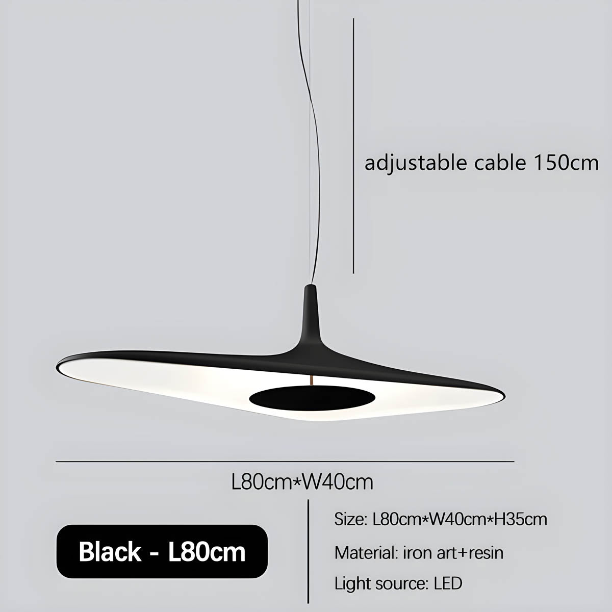 Huckleberry Cove Resin Chandelier — gallery image 14