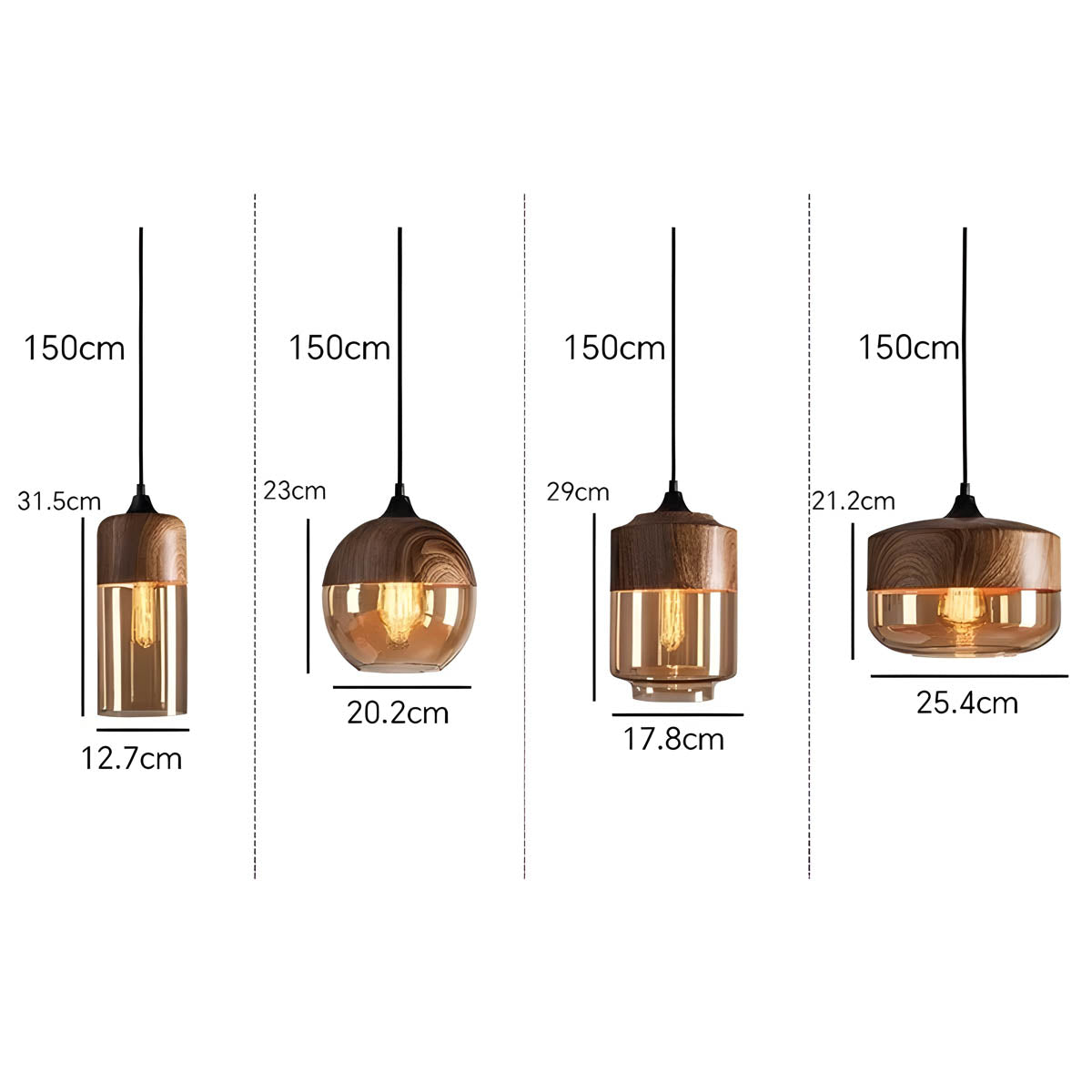 Cedar Vessel Glass Pendant Light — gallery image 12