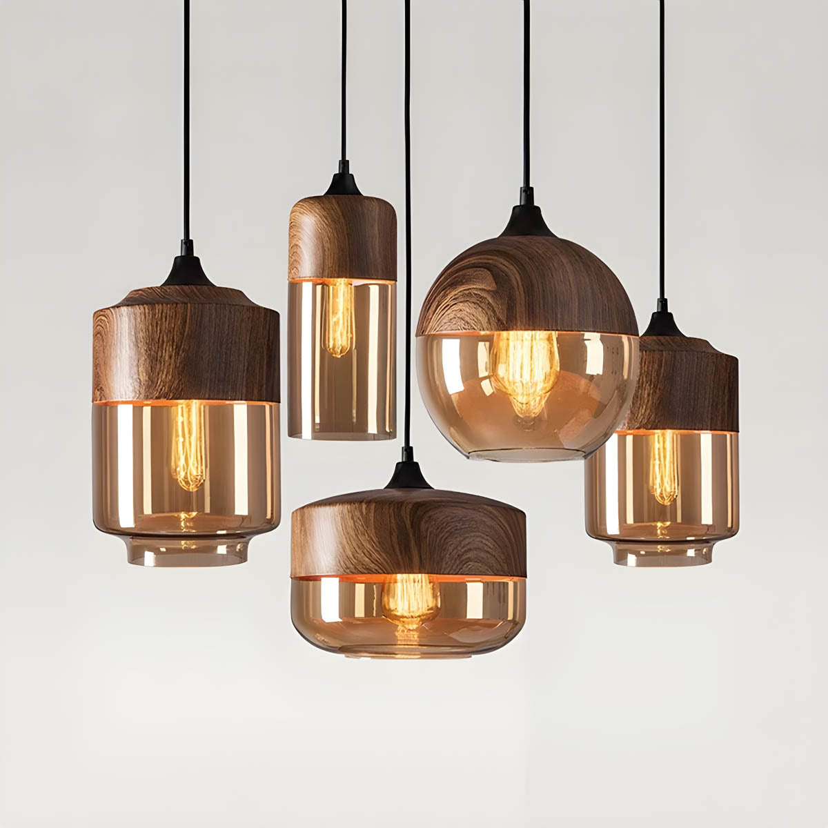 Cedar Vessel Glass Pendant Light — gallery image 9