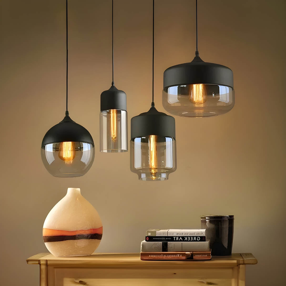 Cedar Vessel Glass Pendant Light — gallery image 8