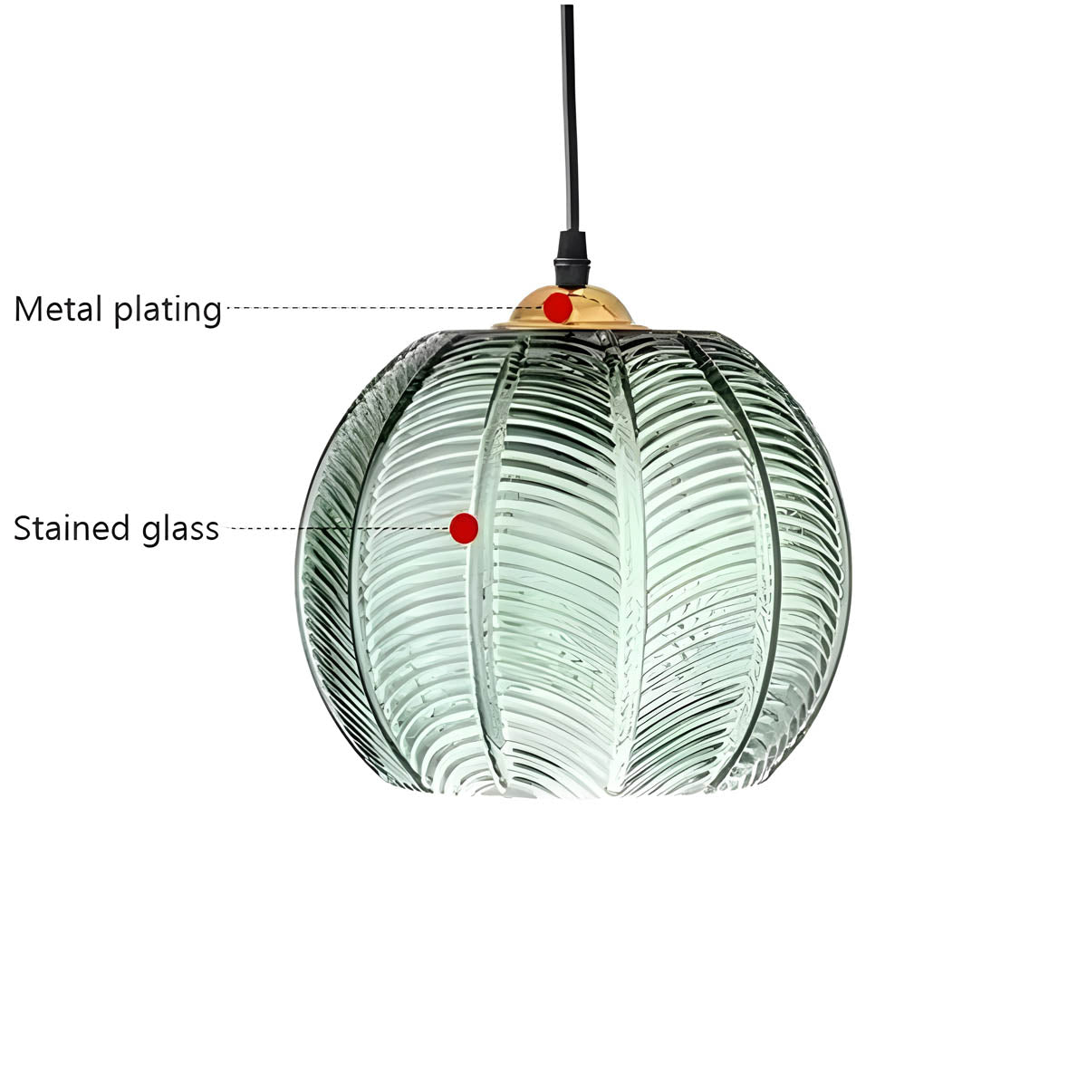 Mapledale Cove Glass Pendant Light — gallery image 5