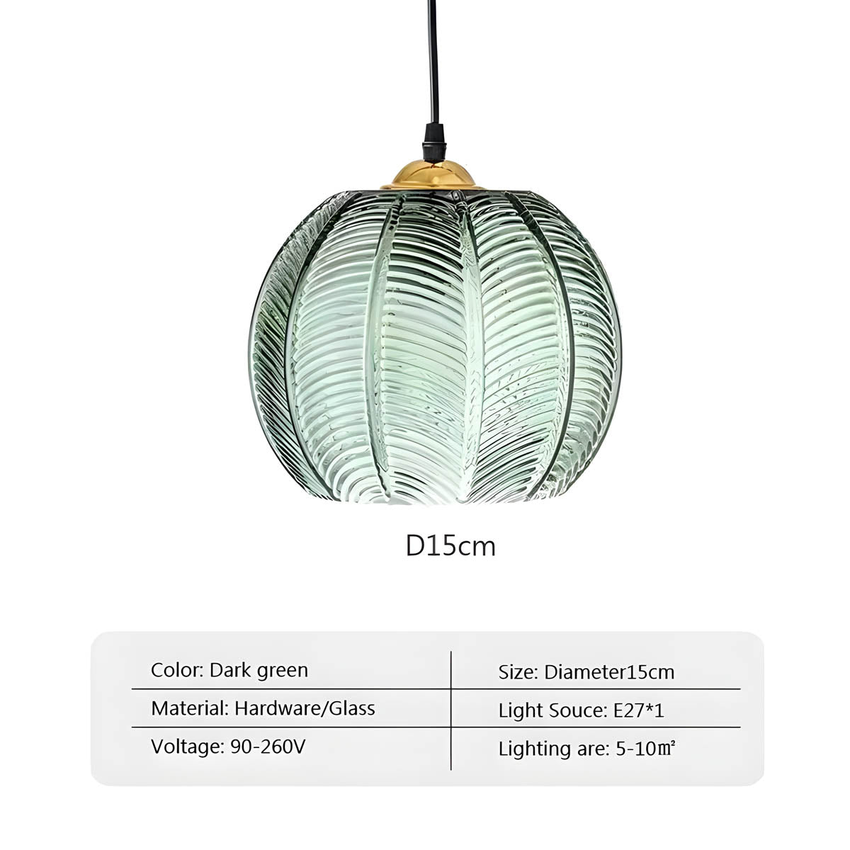 Mapledale Cove Glass Pendant Light — gallery image 8