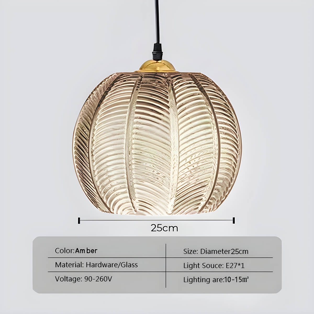 Mapledale Cove Glass Pendant Light — gallery image 13