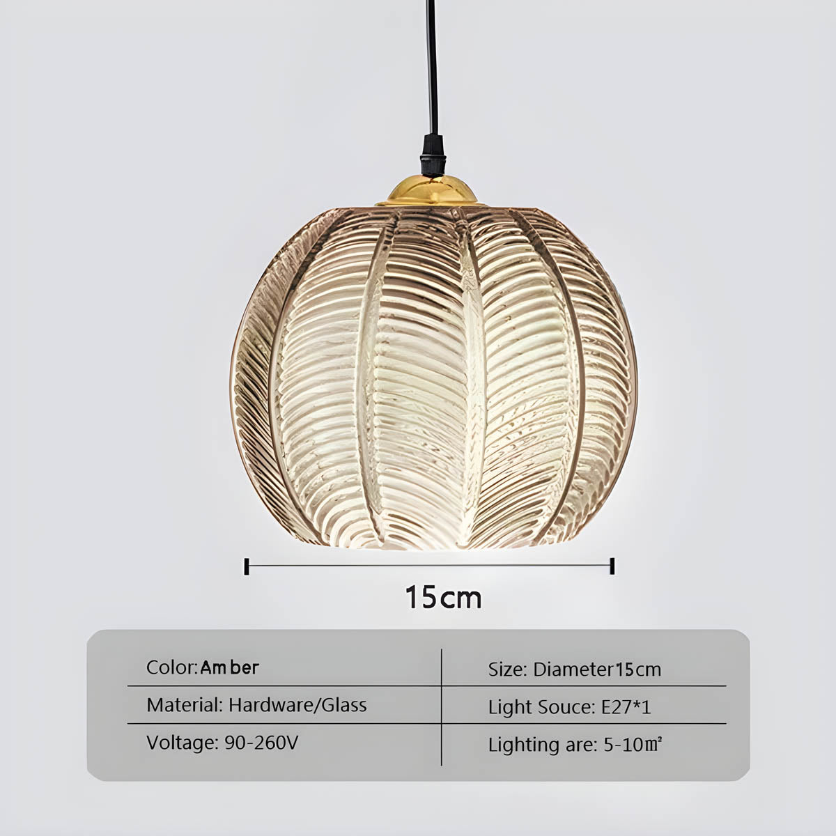 Mapledale Cove Glass Pendant Light — gallery image 9