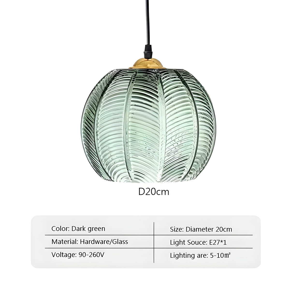 Mapledale Cove Glass Pendant Light — gallery image 10