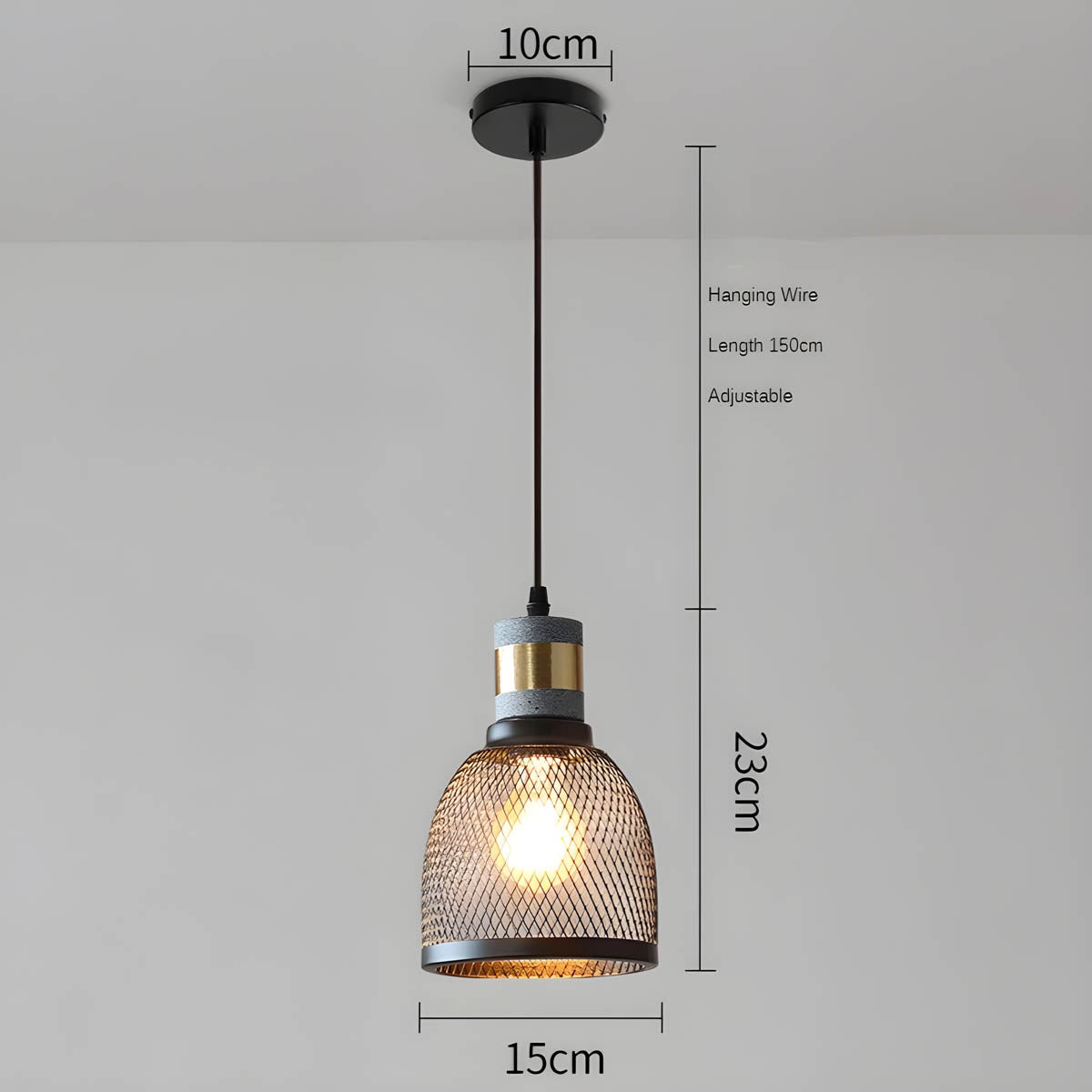 
Pemberley Cove Iron Pendant Light — photo 16