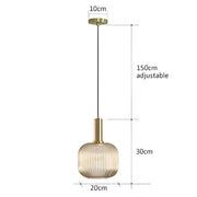 Cedar Veil Textured Glass Pendant Light — gallery image 13