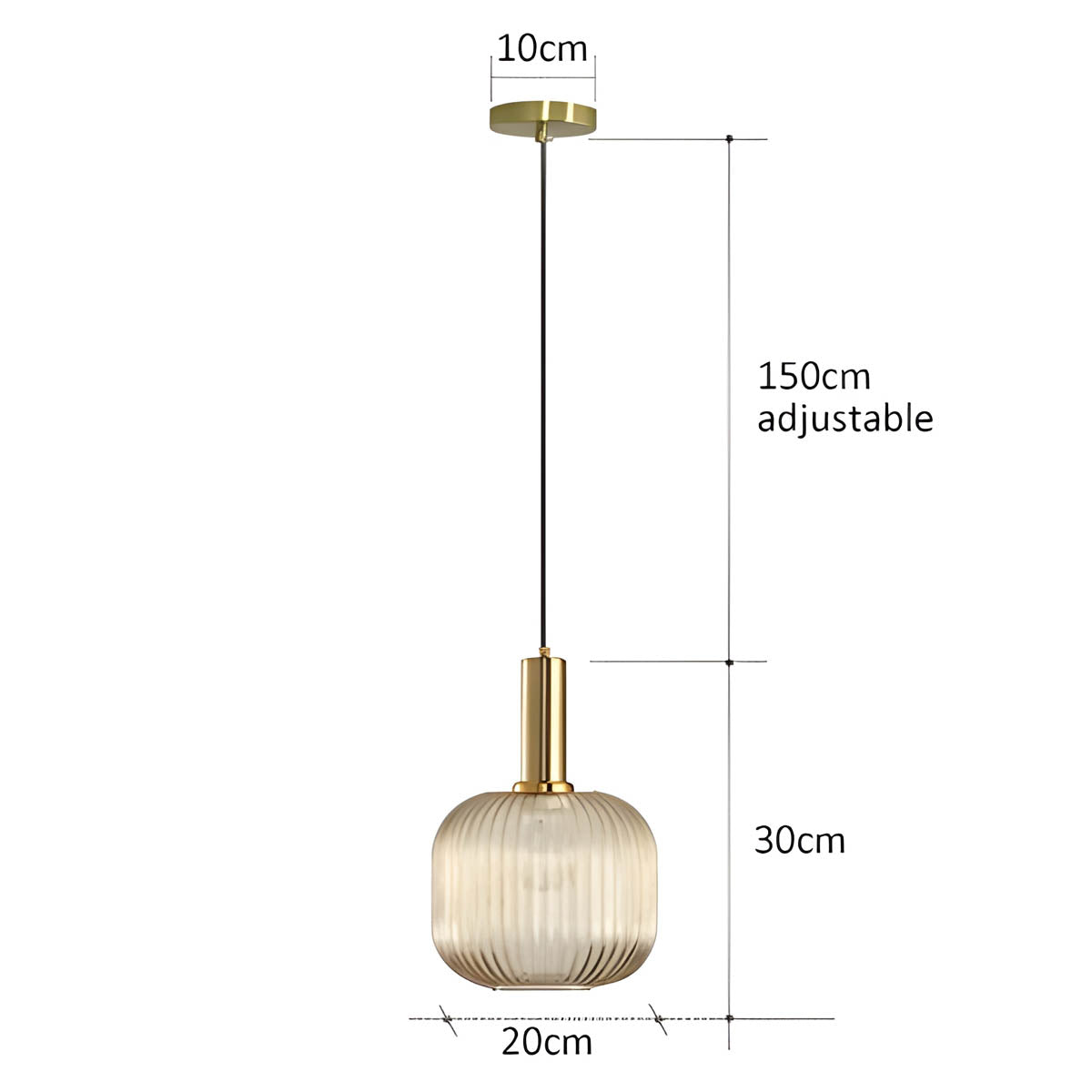 Cedar Veil Textured Glass Pendant Light — gallery image 13