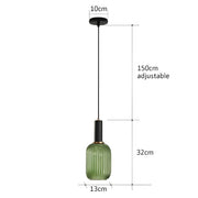 Cedar Veil Textured Glass Pendant Light — gallery image 14