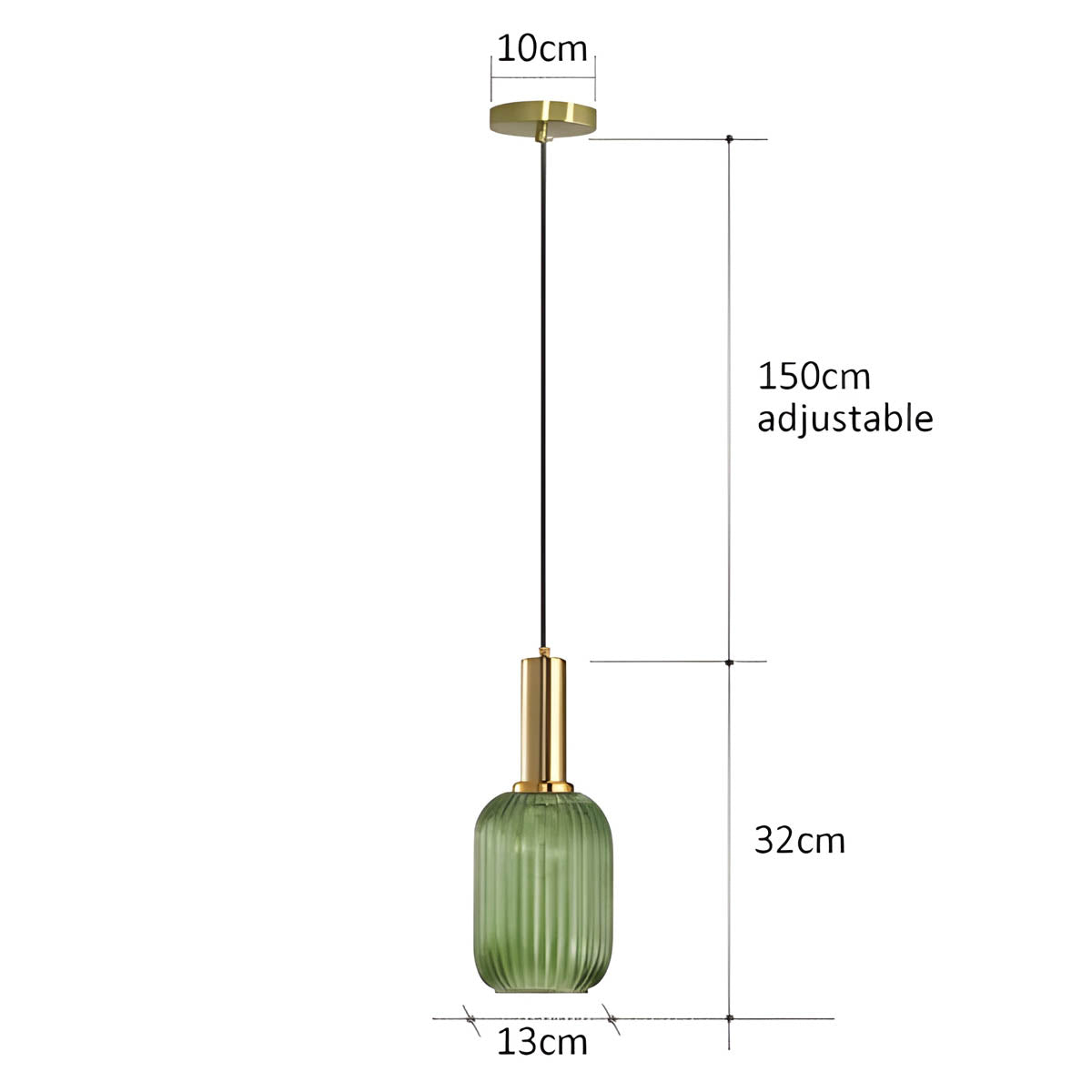 Cedar Veil Textured Glass Pendant Light — gallery image 15