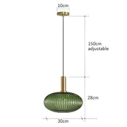 Cedar Veil Textured Glass Pendant Light — gallery image 16