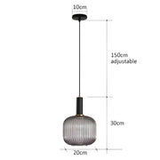 Cedar Veil Textured Glass Pendant Light — gallery image 18