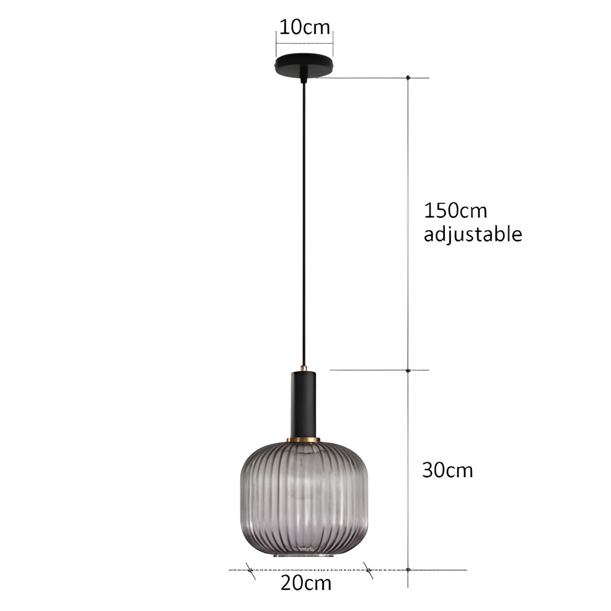 Cedar Veil Textured Glass Pendant Light — gallery image 18