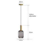 Cedar Veil Textured Glass Pendant Light — gallery image 19