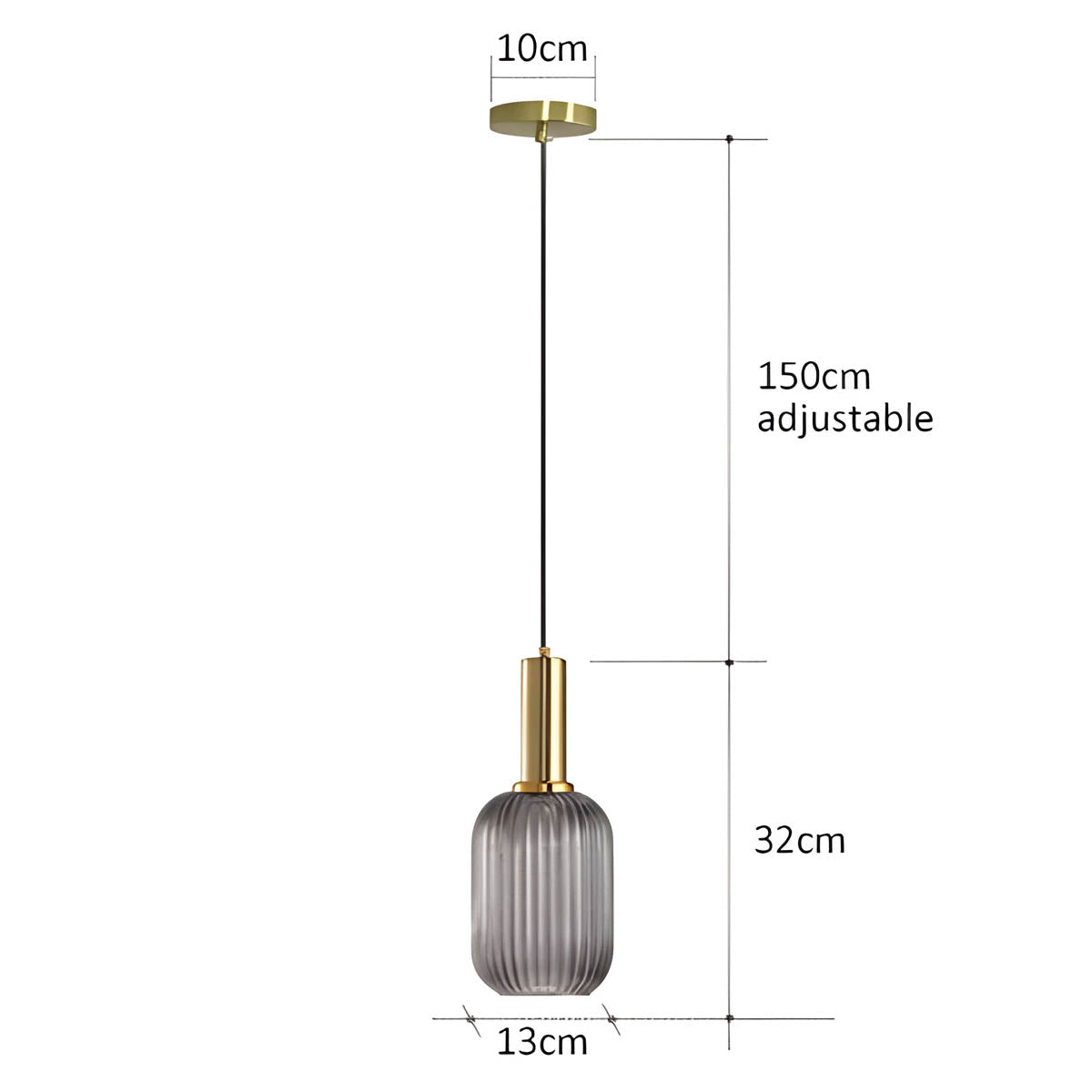 Cedar Veil Textured Glass Pendant Light — gallery image 19