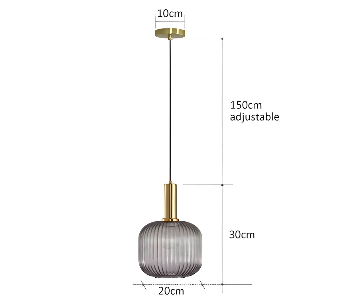 Cedar Veil Textured Glass Pendant Light — gallery image 20