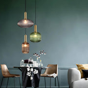 Cedar Veil Textured Glass Pendant Light — gallery image 8