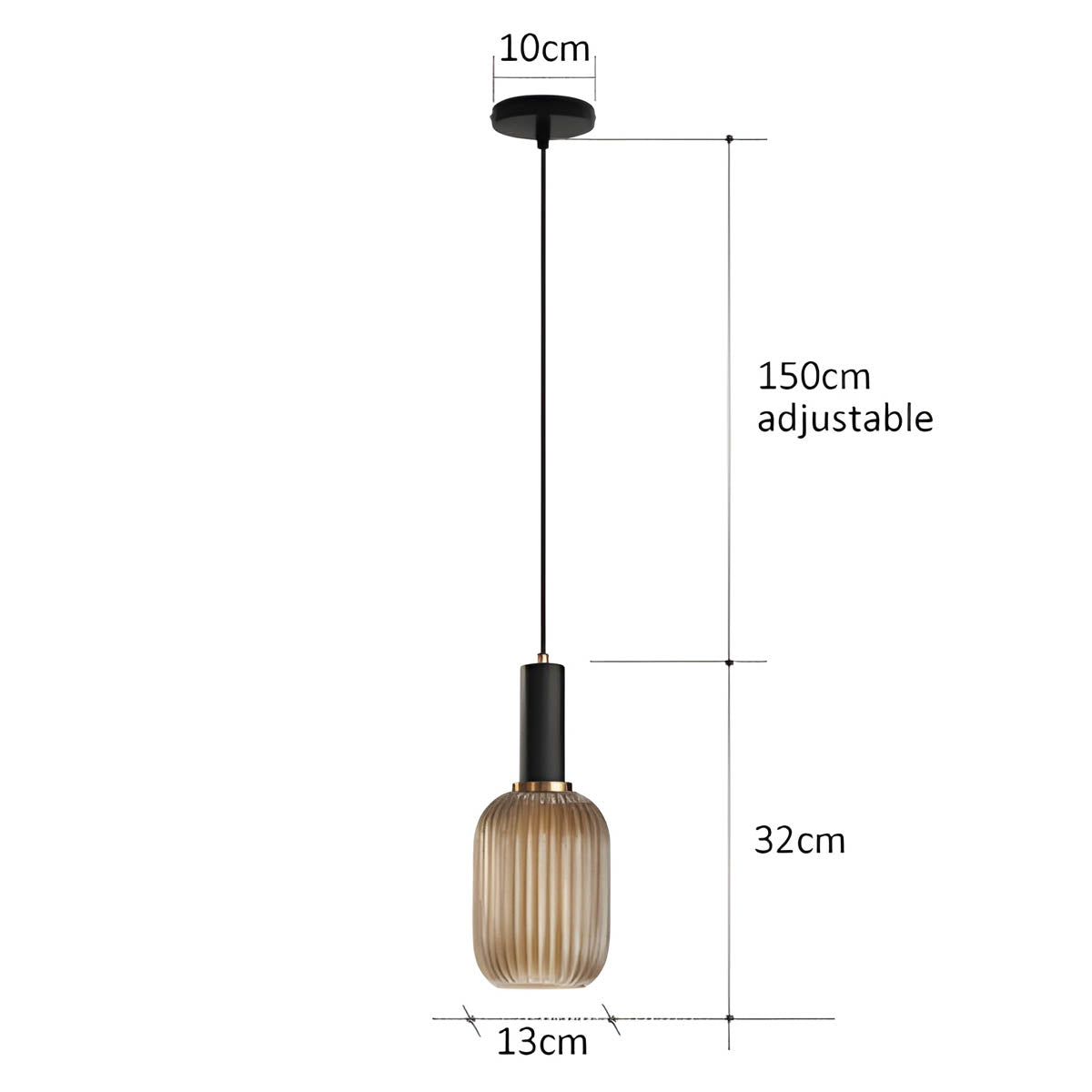 Cedar Veil Textured Glass Pendant Light — gallery image 24