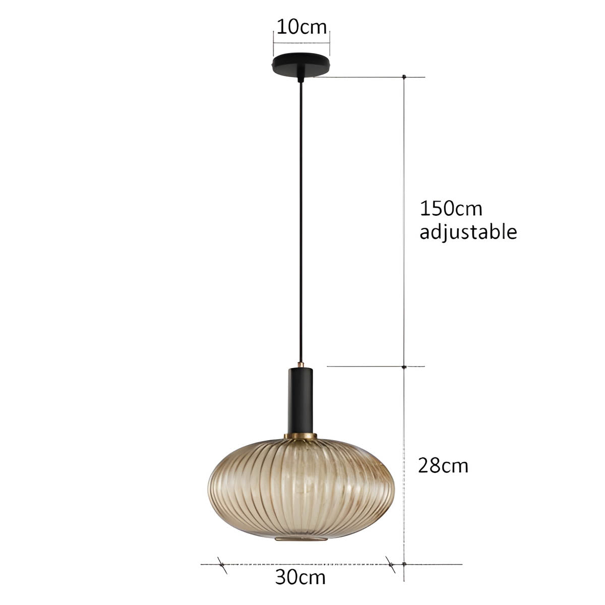 Cedar Veil Textured Glass Pendant Light — gallery image 25