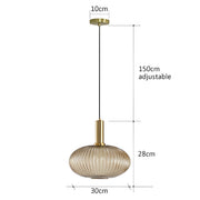 Cedar Veil Textured Glass Pendant Light — gallery image 26