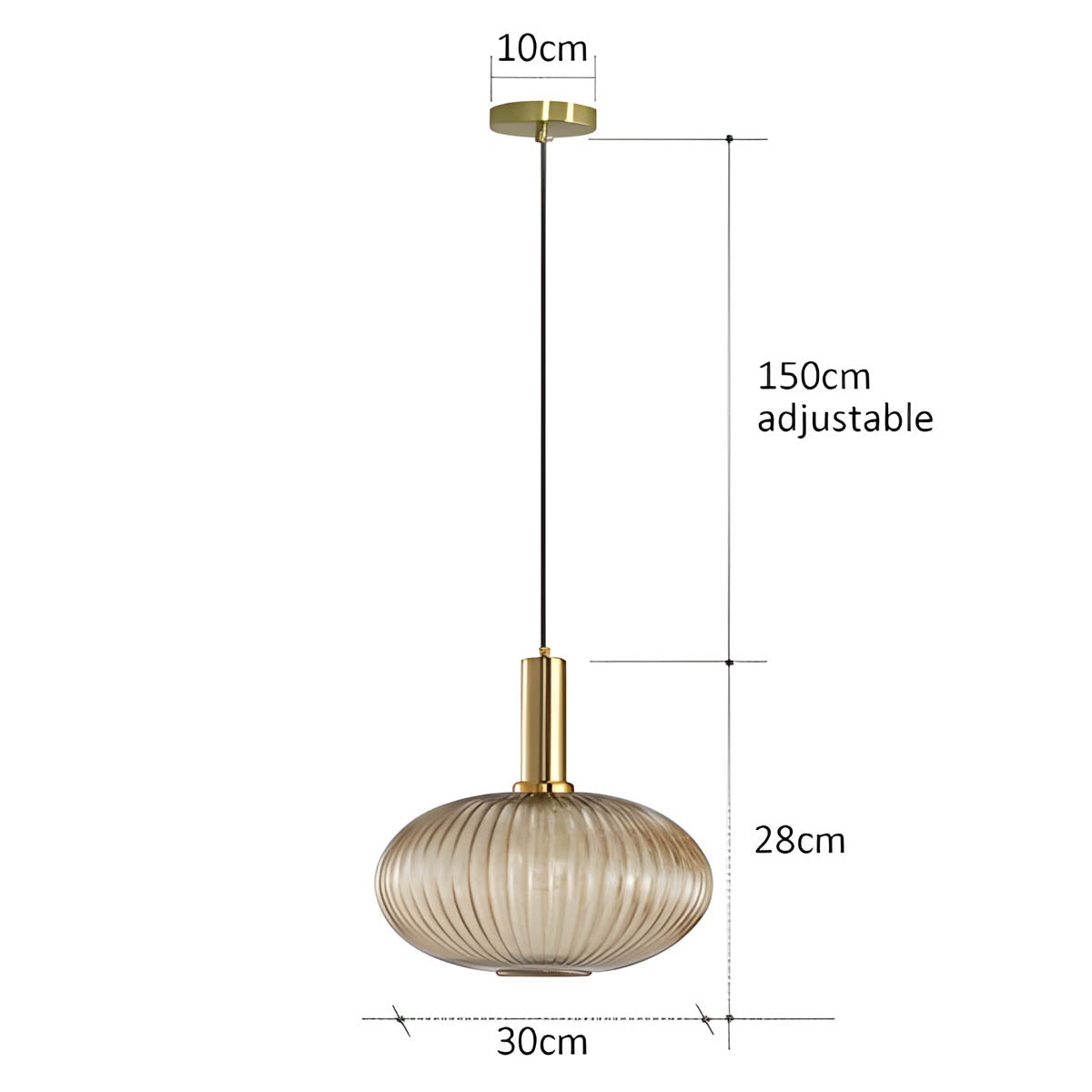 Cedar Veil Textured Glass Pendant Light — gallery image 26