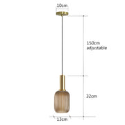 Cedar Veil Textured Glass Pendant Light — gallery image 27