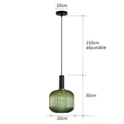 Cedar Veil Textured Glass Pendant Light — gallery image 28
