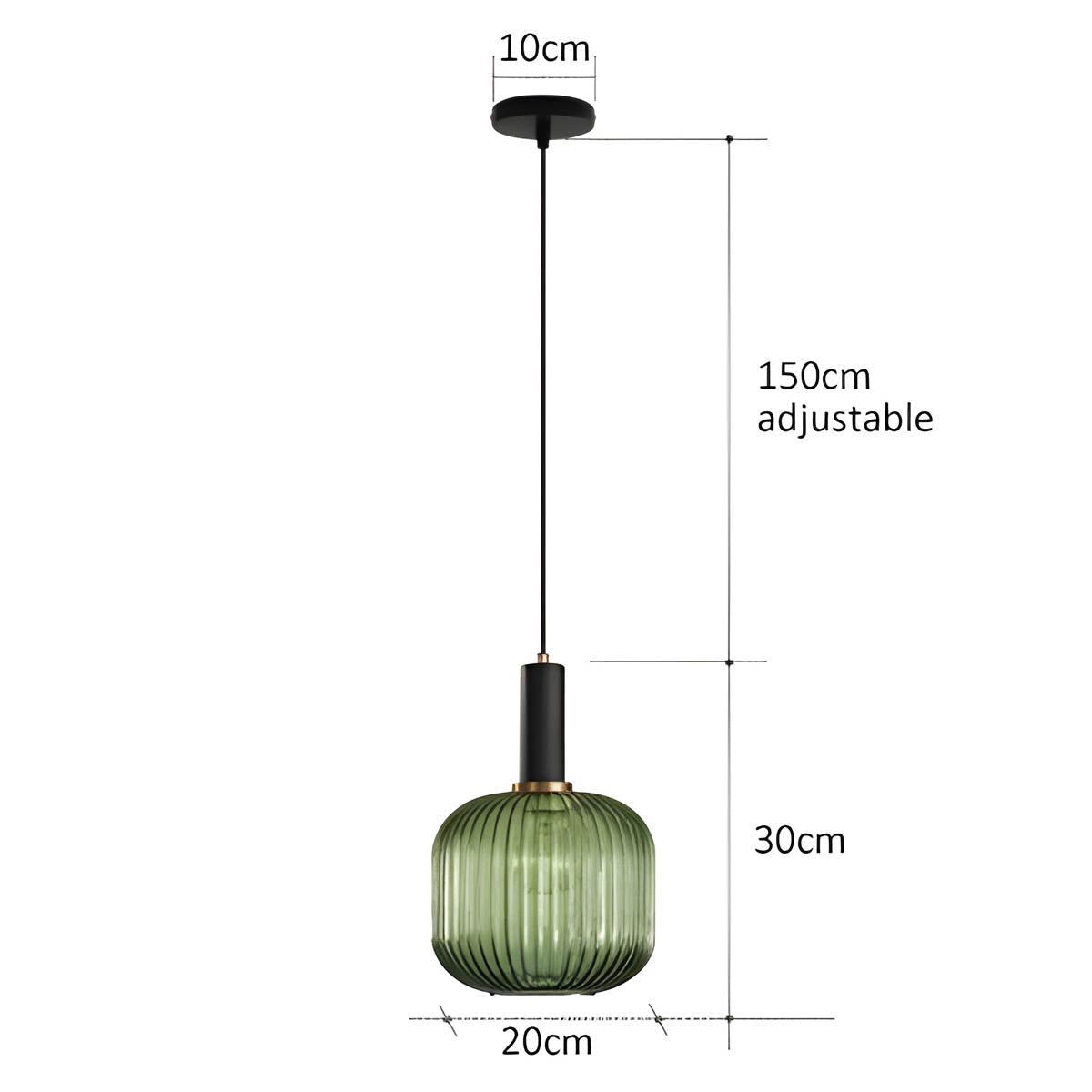 Cedar Veil Textured Glass Pendant Light — gallery image 28