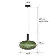 Cedar Veil Textured Glass Pendant Light — gallery image 29