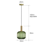 Cedar Veil Textured Glass Pendant Light — gallery image 30