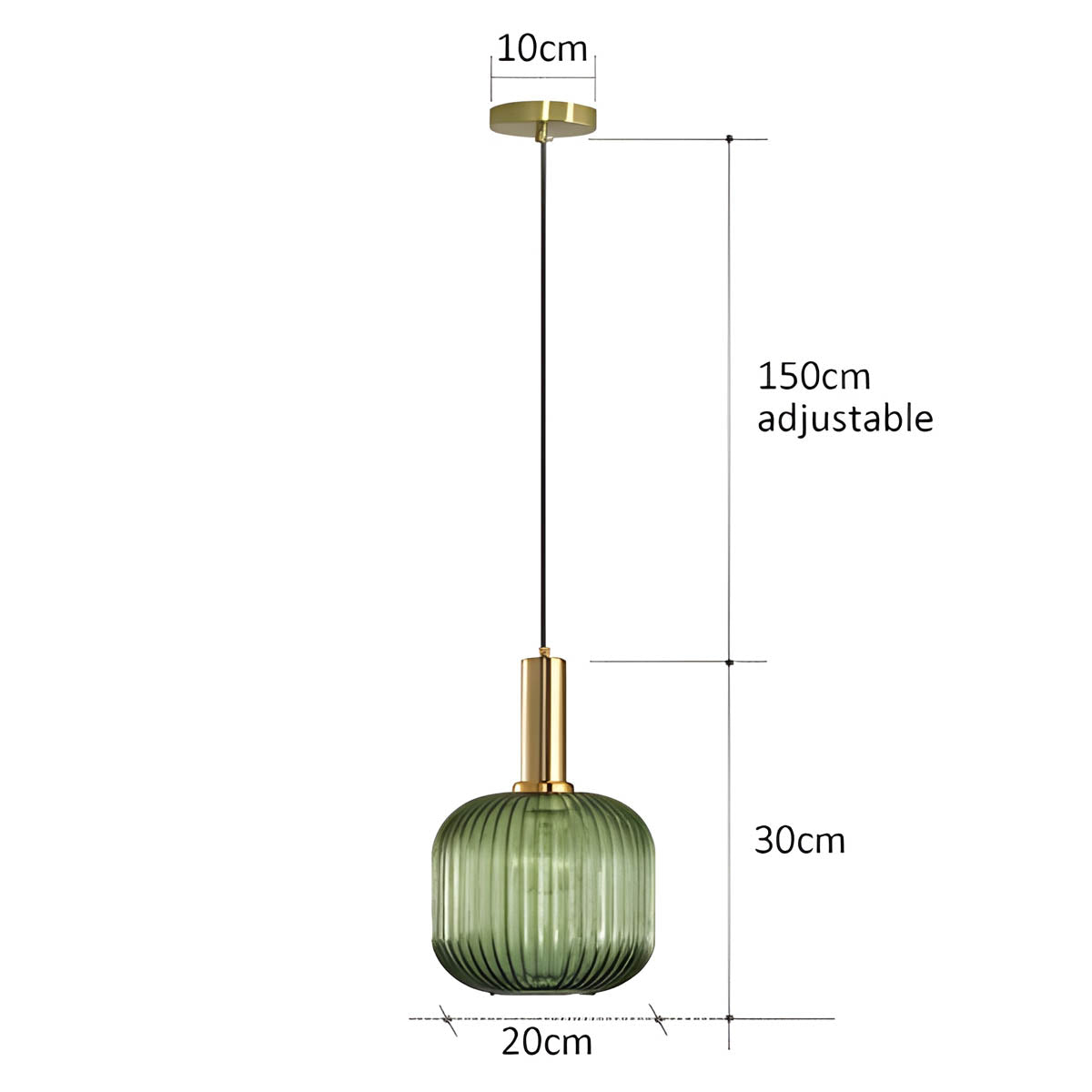 Cedar Veil Textured Glass Pendant Light — gallery image 30