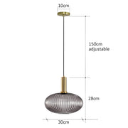 Cedar Veil Textured Glass Pendant Light — gallery image 32