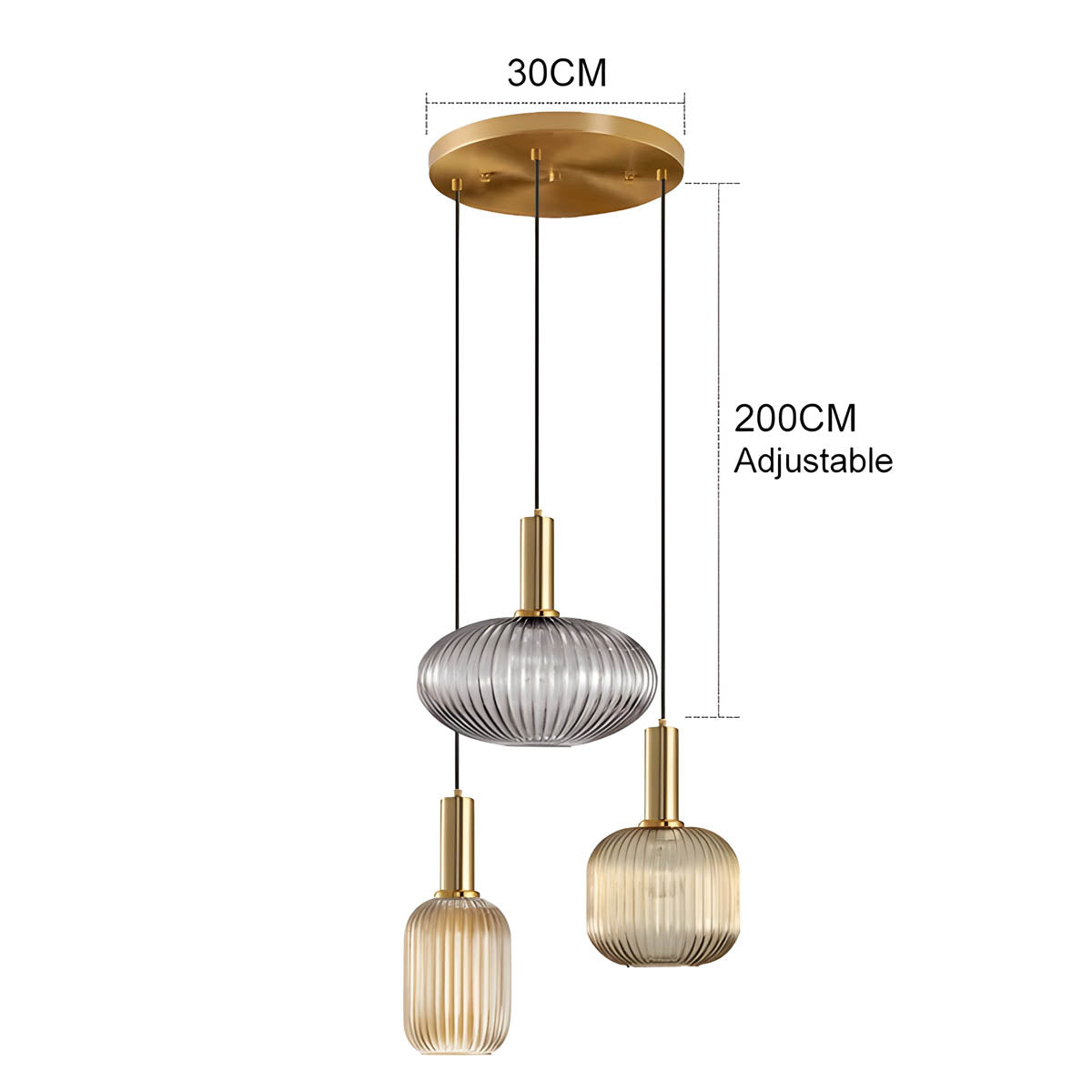 Cedar Veil Textured Glass Pendant Light — gallery image 33