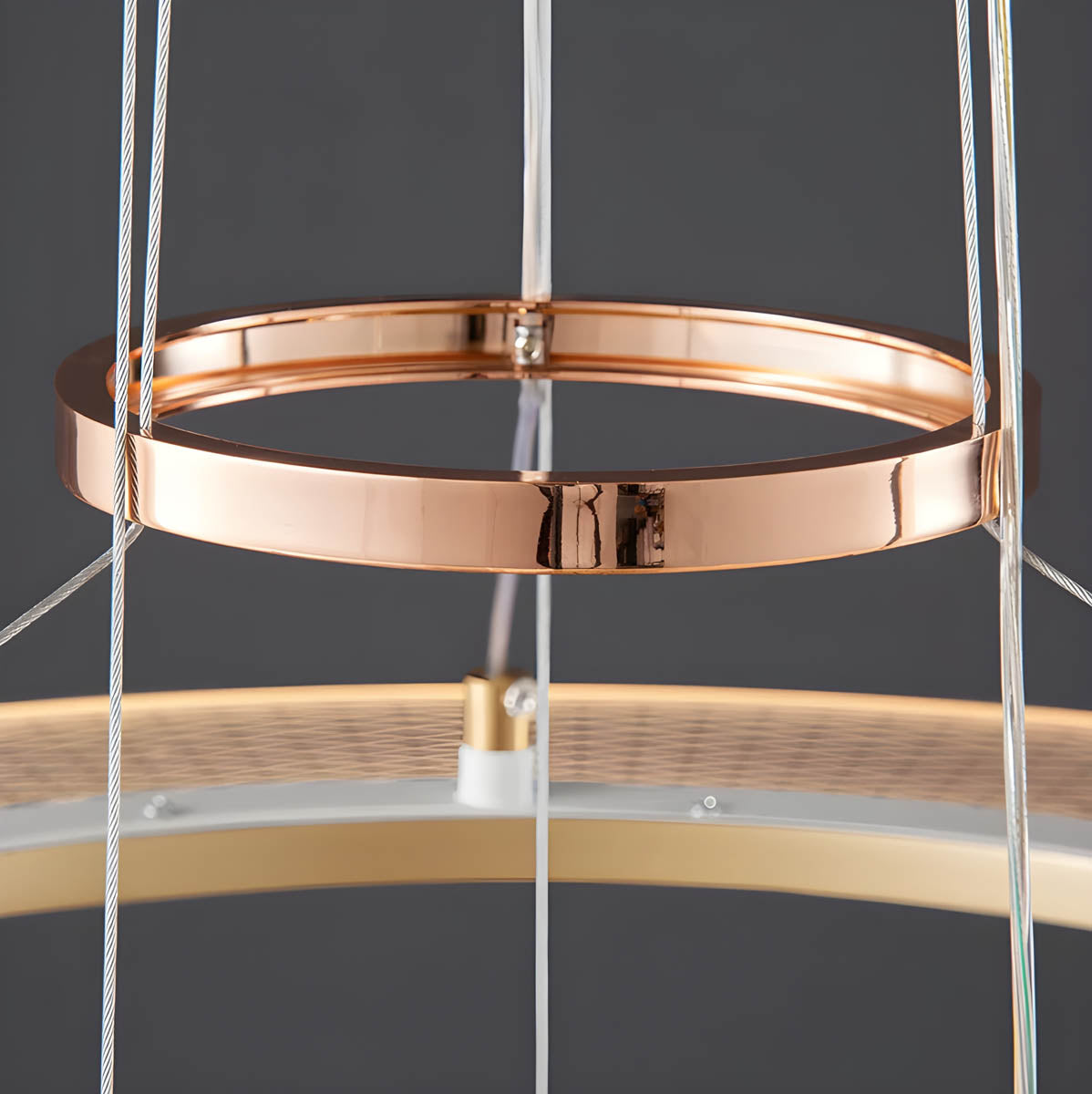 Cedar Reach Aluminum Chandelier — gallery image 6
