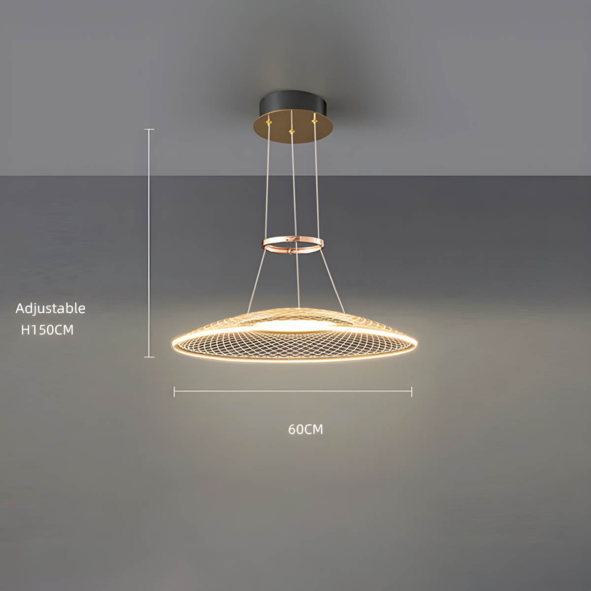 Cedar Reach Aluminum Chandelier — gallery image 12