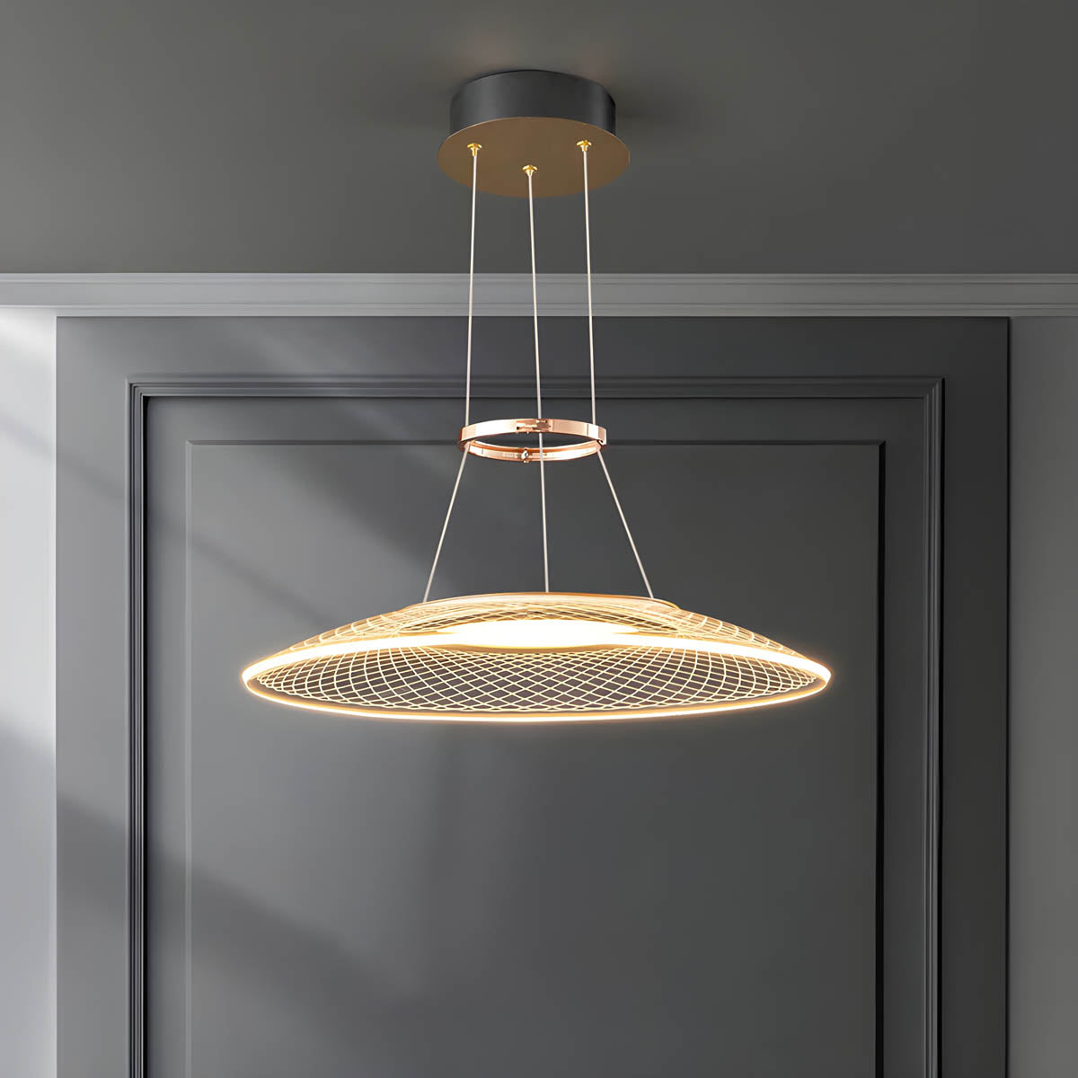 Cedar Reach Aluminum Chandelier — gallery image 10