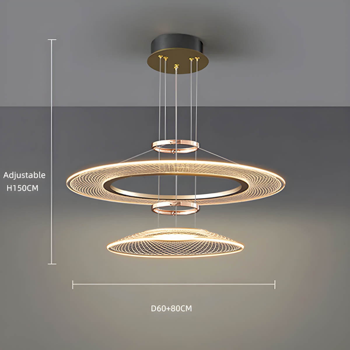 Cedar Reach Aluminum Chandelier — gallery image 16