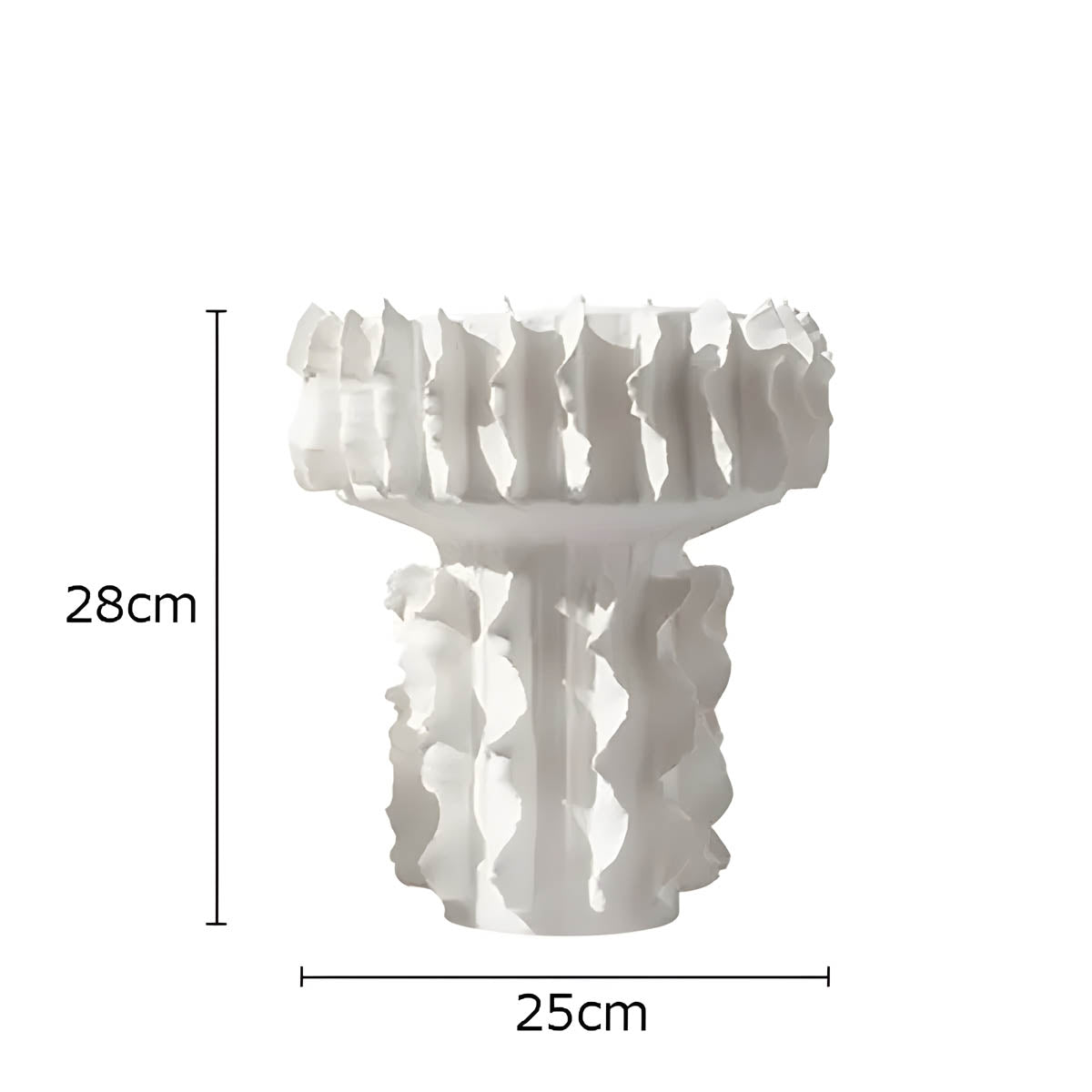 Sorrel Reach Ceramic Pleated Vase — gallery image 6