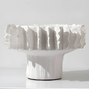 Sorrel Reach Ceramic Pleated Vase — gallery image 5