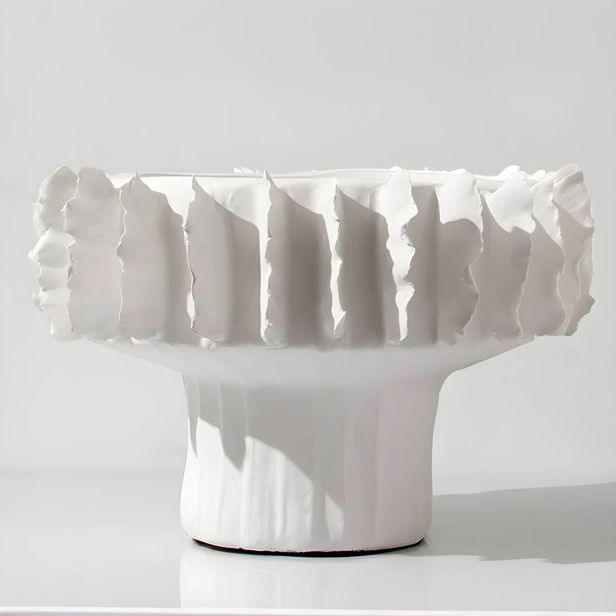 Sorrel Reach Ceramic Pleated Vase — gallery image 5
