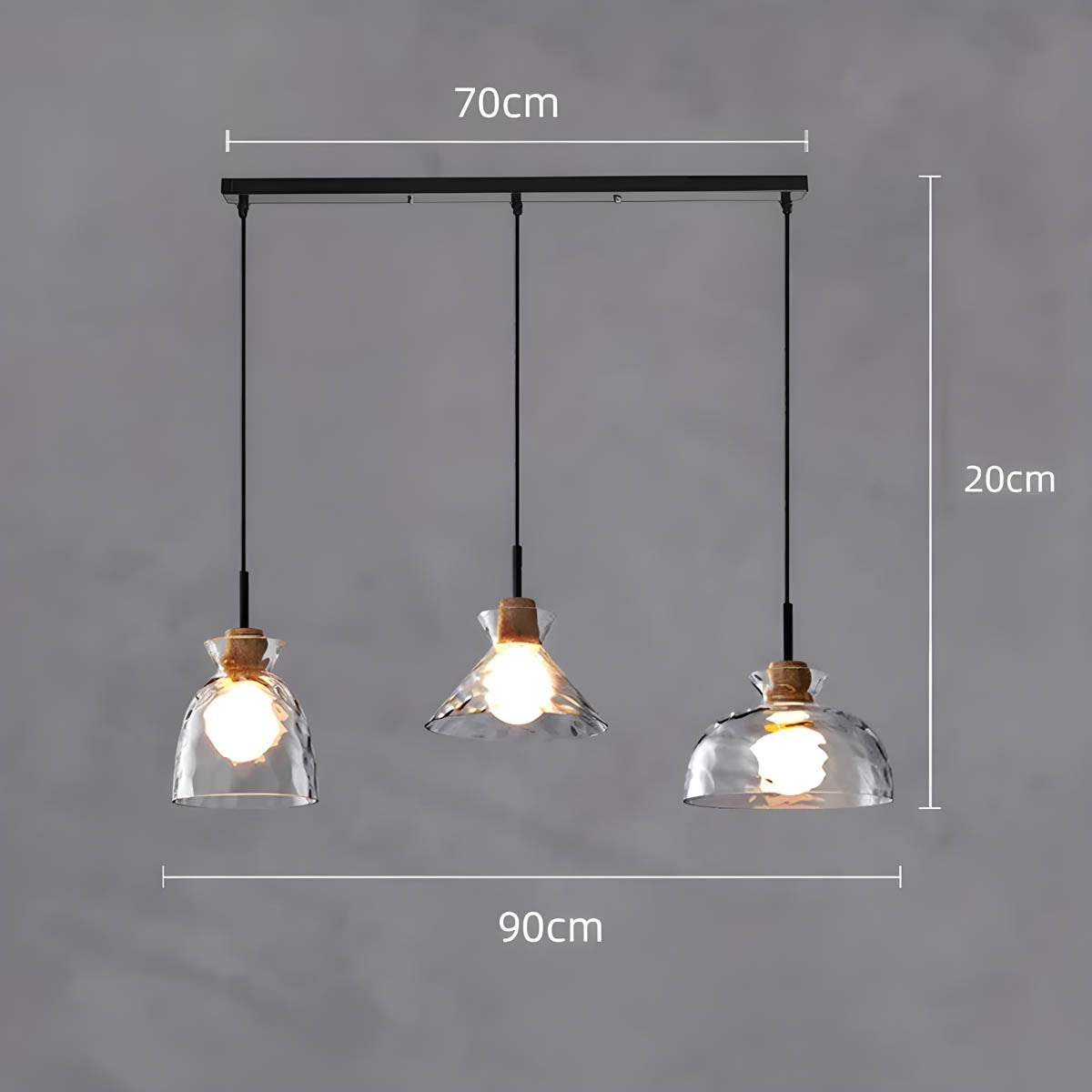 Birch Reach Glass Chandelier — gallery image 17