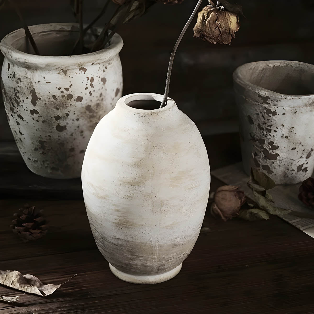 Chestnut Reach Ceramic Vase — gallery image 2