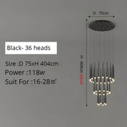 Asterwood Reach Aluminum Chandelier — gallery image 9