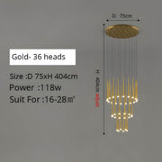 Asterwood Reach Aluminum Chandelier — gallery image 8